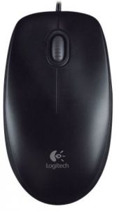 Манипулятор Logitech B100 Optical Mouse USB (910-003357) Black ― Компьютерная фирма Меридиан