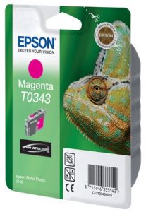 Картридж Epson Original [Т34340] (красный.) для Stylus Photo 2100 ― Компьютерная фирма Меридиан