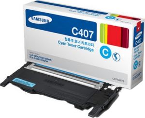 Картридж Original Samsung [CLT-C407S Cyan] для Samsung CLP-320/CLP-325/CLX-3185 ― Компьютерная фирма Меридиан