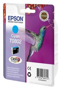 Картридж Epson Original [EPT08024011] голубой; для P50/PX660 ― Компьютерная фирма Меридиан