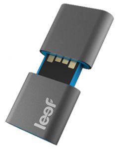 Память USB Flash RAM 32 Gb Leef Fuse Charcoal Matte/Blue магнитный черно/синий [LFFUS-032GBR] ― Компьютерная фирма Меридиан