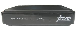 Модем Acorp Sprinter@ADSL LAN 410 4-Lan (Annex В) External Retail ― Компьютерная фирма Меридиан