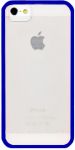 Чехол защитный для iPhone 5 Melkco Poly Frame синий/белый (APIPO5TPLT3BEWE)
