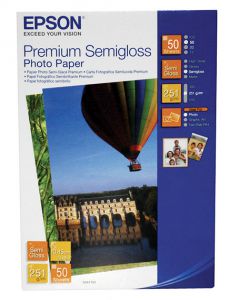 Бумага Epson 10*15 251 г/кв.м Premium Semigloss Photo [S041765] 50л ― Компьютерная фирма Меридиан