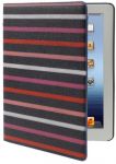 Чехол для new iPad нескользящий; кожаный с держателем черн Stripe Style Scratch Resistant (0474B)