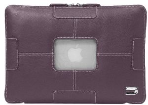 Чехол кожаный Urbano URWC13-06 на молнии для MacBook 13"; фиолетовый ― Компьютерная фирма Меридиан