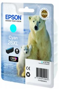 Картридж Epson Original C13T26324010 cyan для Expression Premium XP-700 (700стр.) ― Компьютерная фирма Меридиан