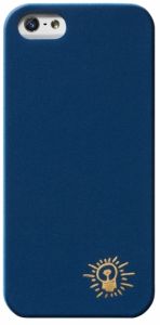 Чехол защитный для iPhone 5 Scenario. Коллекция Keith Haring; "Gold Light Bulb Blue". KH-IPH5-GLBL ― Компьютерная фирма Меридиан