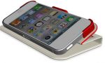 Чехол защитный для iPhone 5 Macally Slim folio case and stand . Цвет:красный SCASER-P5