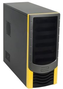 Корпус Foxconn ZL-142A Black-Yellow; ATX; 350W CWT; USB ― Компьютерная фирма Меридиан