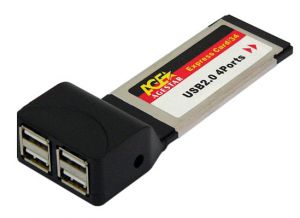 Контроллер AGEStar (ecu24) ExpressCard USB2.0 4ports ― Компьютерная фирма Меридиан