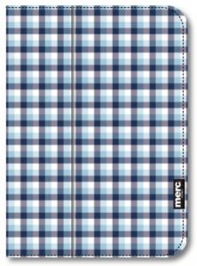 Чехол для iPad mini Merc fabric folio Check синий/кремовый ― Компьютерная фирма Меридиан